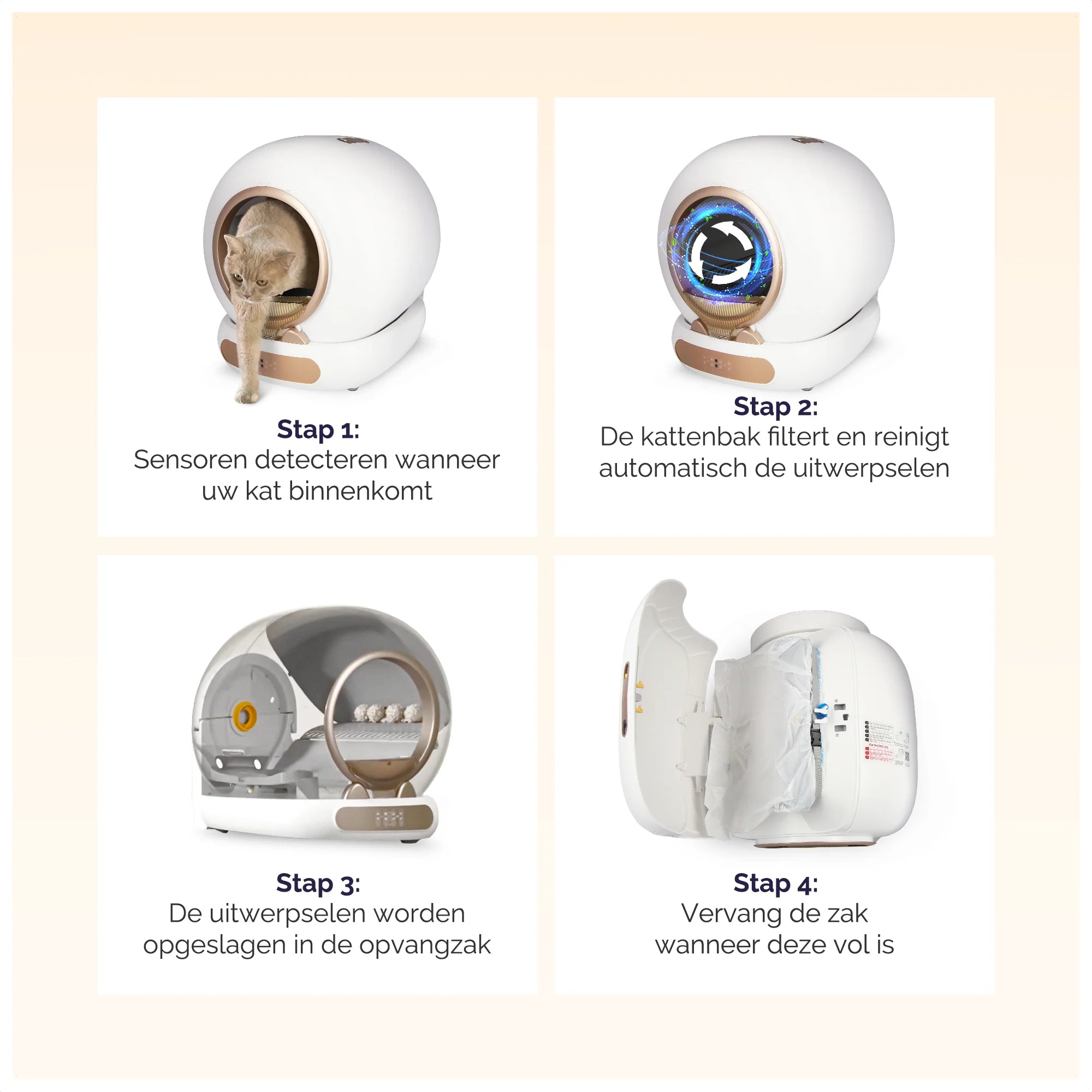 Viervoeter Fresh 3 Roségoud