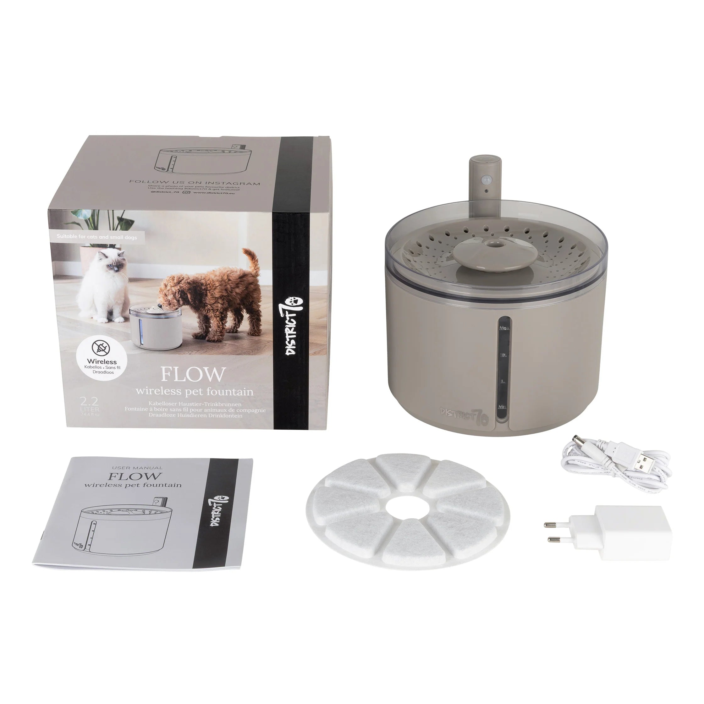 Petlux drinking fountain with app